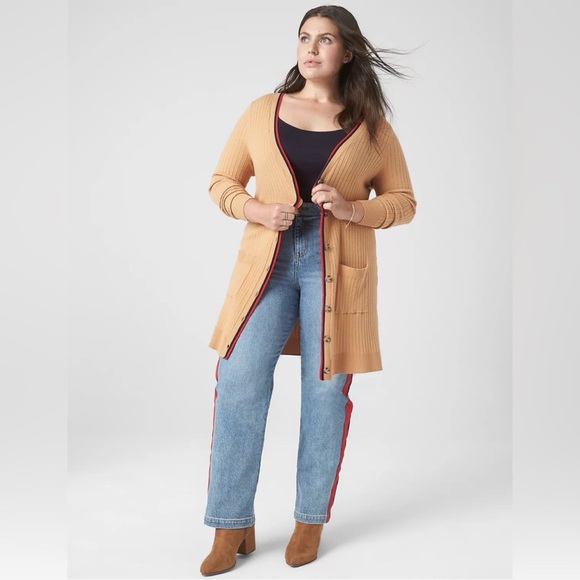 LB Jean Light with Red Blue Side Stripe NWOT - Picture 5 of 7